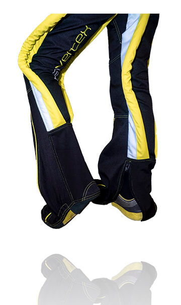 Front photo of our Bootie skydiving Trousers. This suit has been specifically designed for people who want to change quickly between skydiving suits.