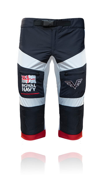 Front photo of our skydive / skydiving swoop shorts. These are designed for professional skydiving.
