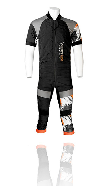 Vertex Sky Sports UK - FLEX Shorty freefly skydiving suit. The best custom freefly summer skydive suit.