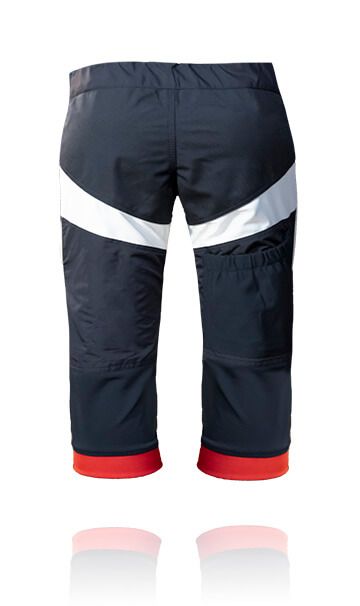 Back photo of our skydive / skydiving swoop shorts. These are designed for professional skydiving.
